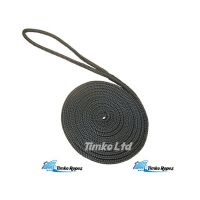 Black Pre-Spliced Polyester Braided Dockline - 12mm (6mtr)